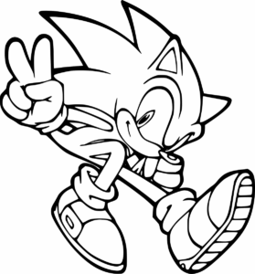 Desenho de Sonic Desenho Colorir Imprimir 44