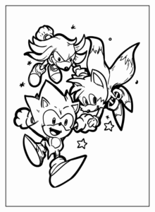 Desenho de Sonic Desenho Colorir Imprimir 48