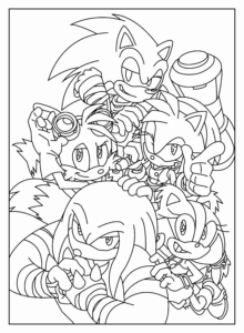 Desenho de Sonic Desenho Colorir Imprimir 49