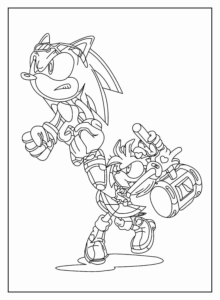 Desenho de Sonic Desenho Colorir Imprimir 51