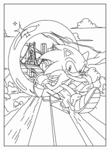 Desenho de Sonic Desenho Colorir Imprimir 53