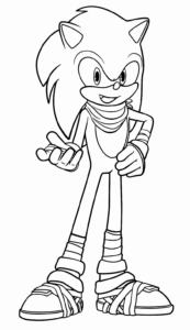 Desenho de Sonic Desenho Colorir Imprimir 54