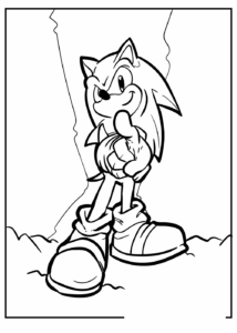 Desenho de Sonic Desenho Colorir Imprimir 55