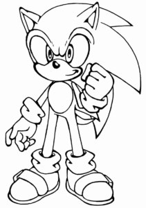 Desenho de Sonic Desenho Colorir Imprimir 56