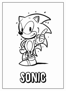 Desenho de Sonic Desenho Colorir Imprimir 57