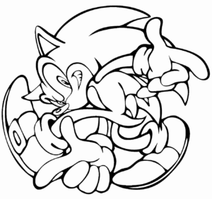 Desenho de Sonic Desenho Colorir Imprimir 62