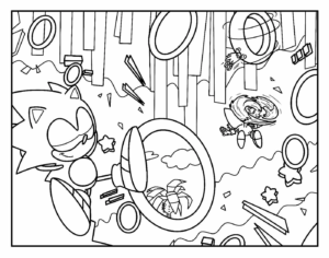 Desenho de Sonic Desenho Colorir Imprimir 63