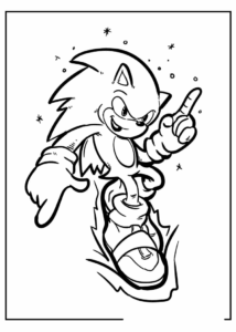 Desenho de Sonic Desenho Colorir Imprimir 65