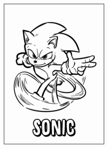 Desenho de Sonic Desenho Colorir Imprimir 66