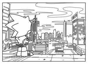 Desenho de Sonic Desenho Colorir Imprimir 72