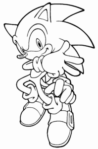 Desenho de Sonic Desenho Colorir Imprimir 73