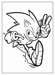 Desenho de Sonic Desenho Colorir Imprimir 74