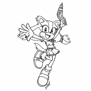 Desenho de Sonic Desenho Colorir Imprimir 76