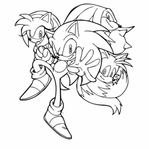 Desenho de Sonic Desenho Colorir Imprimir 78