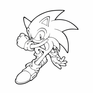 Desenho de Sonic Desenho Colorir Imprimir 80