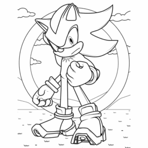 Desenho de Sonic Desenho Colorir Imprimir 81