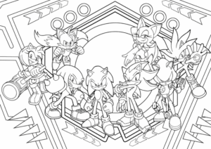 Desenho de Sonic Desenho Colorir Imprimir 83