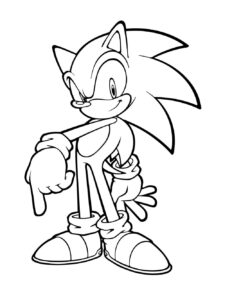 Desenho de Sonic Desenho Colorir Imprimir 86