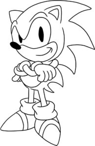 Desenho de Sonic Desenho Colorir Imprimir 87