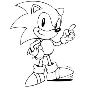 Desenho de Sonic Desenho Colorir Imprimir 88