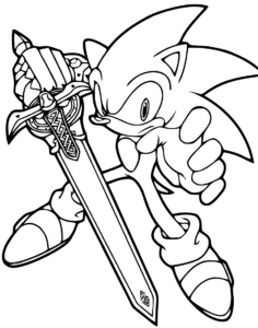 Desenho de Sonic Desenho Colorir Imprimir 89