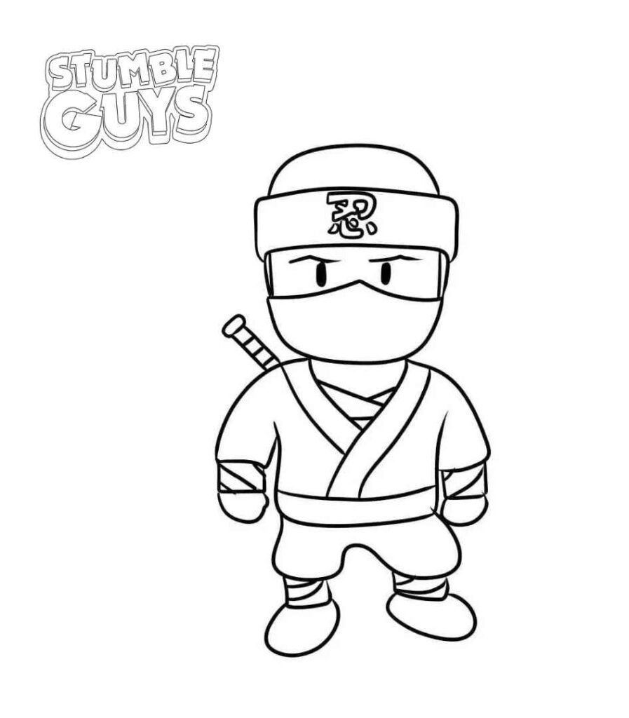 Desenhos do Stumble Guys para Imprimir e Colorir
