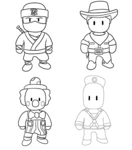 Desenho de Stumble Guys Desenho Colorir Imprimir 06