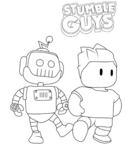 Desenho de Stumble Guys Desenho Colorir Imprimir 07