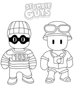 Desenho de Stumble Guys Desenho Colorir Imprimir 11
