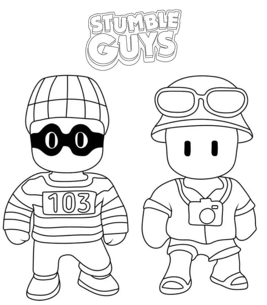 Desenhos do Stumble Guys para Imprimir e Colorir
