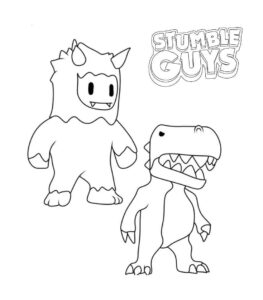 Desenho de Stumble Guys Desenho Colorir Imprimir 14