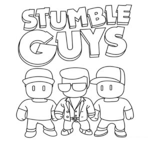 Desenho de Stumble Guys Desenho Colorir Imprimir 17