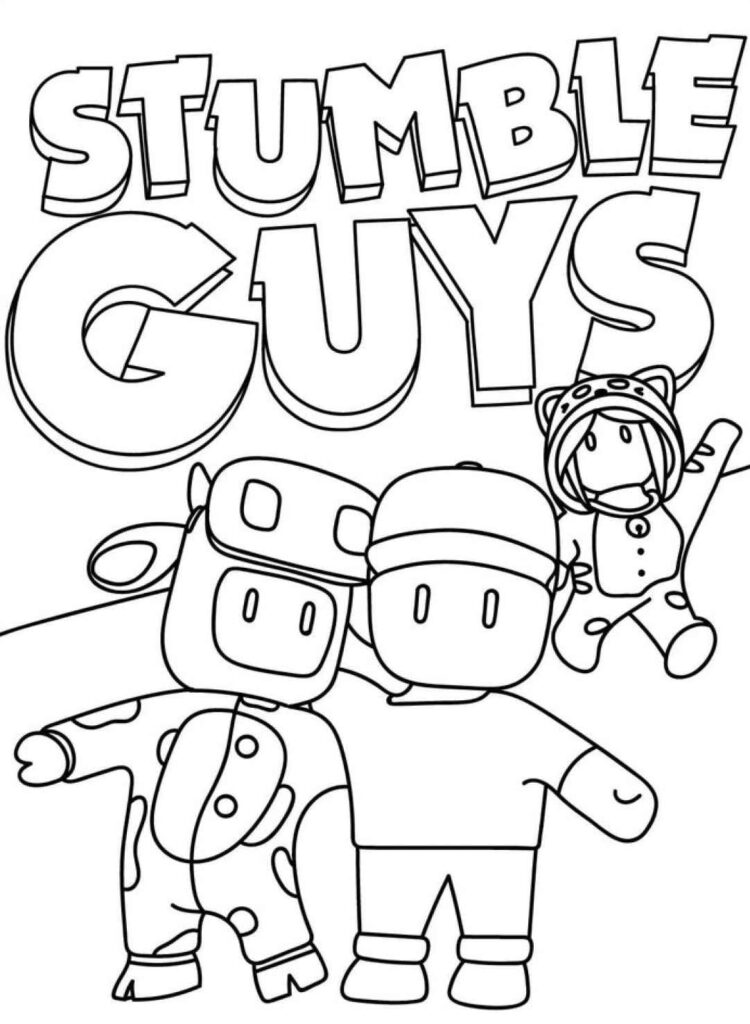 Desenhos do Stumble Guys para Imprimir e Colorir