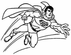 Desenho de Superman Super Homem Desenho Colorir Imprimir 006