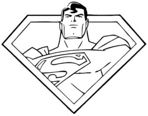 Desenho de Superman Super Homem Desenho Colorir Imprimir 012