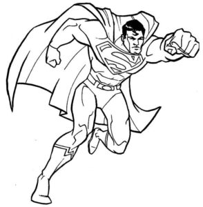 Desenho de Superman Super Homem Desenho Colorir Imprimir 014