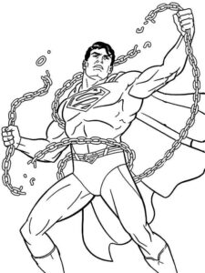 Desenho de Superman Super Homem Desenho Colorir Imprimir 018