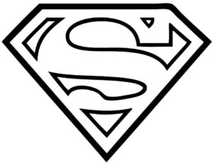 Desenho de Superman Super Homem Desenho Colorir Imprimir 020