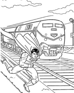 Desenho de Superman Super Homem Desenho Colorir Imprimir 022