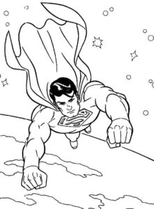 Desenho de Superman Super Homem Desenho Colorir Imprimir 023