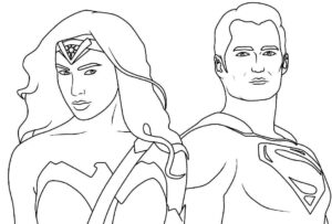 Desenho de Superman Super Homem Desenho Colorir Imprimir 028