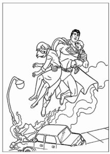 Desenho de Superman Super Homem Desenho Colorir Imprimir 037