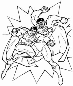 Desenho de Superman Super Homem Desenho Colorir Imprimir 039