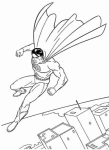 Desenho de Superman Super Homem Desenho Colorir Imprimir 041