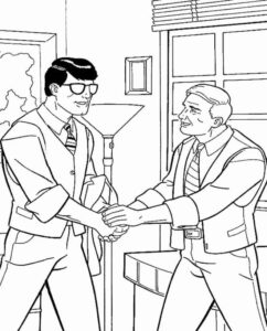 Desenho de Superman Super Homem Desenho Colorir Imprimir 043
