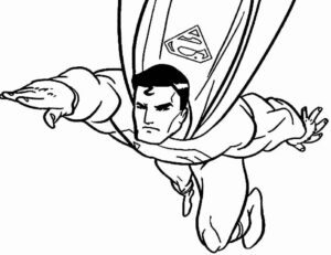 Desenho de Superman Super Homem Desenho Colorir Imprimir 048