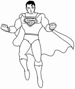Desenho de Superman Super Homem Desenho Colorir Imprimir 051