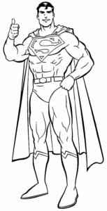 Desenho de Superman Super Homem Desenho Colorir Imprimir 052