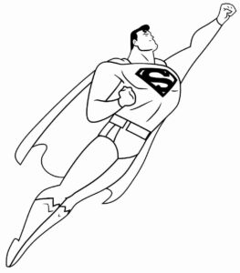 Desenho de Superman Super Homem Desenho Colorir Imprimir 056