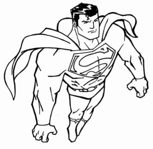 Desenho de Superman Super Homem Desenho Colorir Imprimir 058